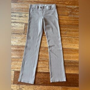 Betabrand Classic Straight Leg pants size S in tan.